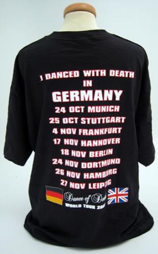 Iron Maiden Dance Of Death Tour T-Shirt - Large German t
